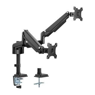 InLine® Tischhalterung mit Lifter, für zwei Monitore bis 82cm (32"), 9kg