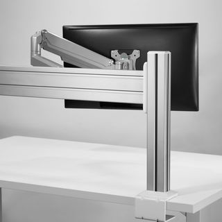 InLine Slatwall Panel Aluminium, fr Tischhalterung, 1m