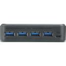 ATEN US3344 USB 3.2 Gen1 Switch, 4-Port Umschalter zur...