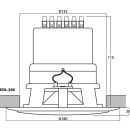 Wetterfester ELA-Einbaulautsprecher EDL-206