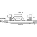 Hi-Fi-Wand- und Deckenlautsprecher, 8 Ω SPE-15/WS