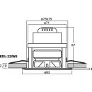 ELA-Deckenlautsprecher EDL-22/WS