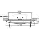 Wetterfestes ELA-Einbaulautsprecher-Paar, 15 W, SPE-15F/WS