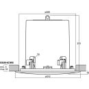 ELA-Subwoofer für Wand-und Deckeneinbau, 55 W ESUB-6C/WS