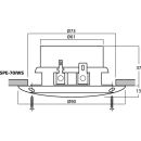 Wetterfester Einbau-Breitbandlautsprecher und Tiefmitteltöner, 20 W, 8 Ω SPE-70/WS