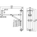 Wandhalter für PA-Boxen KM-24120