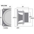 Hi-Fi-Breitbandlautsprecher, 12 W, 4 Ω SPX-21M