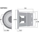 High-Tech-Kompaktsubwoofer, 100 W, 4 Ω RAPTOR-6