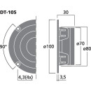 Hi-Fi-Kalottenhochtöner, 30 W, 8 Ω DT-105