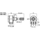 Stereo-Potentiometer, 100 kΩ VRB-100S100