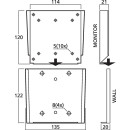 Wandhalter für LCD-Monitore MST-10