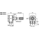 Stereo-Potentiometer, 10 kΩ VRB-101S10