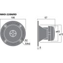 PA-Hornhochtöner, 30 W, 8 Ω MHD-220N/RD