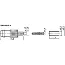 BNC-Crimpkupplung, 75 Ω BNC-88/UCR