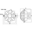 PA-Horntreiber, 50 W, 8 Ω CDX1-1430