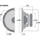 Universal-Tieftöner, 150 W, 8 Ω SP-382PA