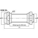 Elektret-Einbaumikrofon ECM-10/SW