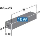 Hochlast-Zementwiderstand, 1,0 Ω, 10 Watt LSR-10/10