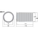 Bassreflexrohr SV=44,2 cm2 MBR-75