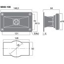 PA-Hornhochtöner 25 W, 8 Ω MHD-190