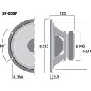 Tieftöner, 100 W, 8 Ω SP-250P