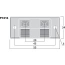 LS-Klemmterminal, 2-polig PT-916