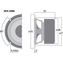 Hi-Fi-Breitbandlautsprecher, 20 W, 8 Ω SPX-30M