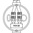 F-Doppelbuchse, U-Form FCH-28