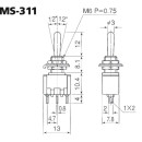 Präzisions-Kippschalter MS-311