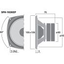 High-Tech-Mitteltöner, 40 W, 8 Ω SPH-102KEP