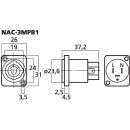 NEUTRIK-POWERCON-Einbaubuchse NAC-3MPB1