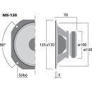 Hi-Fi-Mitteltöner, 40 W, 8 Ω MS-130