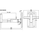 Wandhalter für PA-Boxen PAST-500/SW