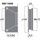 Bändchenhochtöner für PA und Hi-Fi, 40 W, 6 Ω RBT-1000