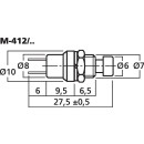 Miniatur-Drucktaster M-412/SW