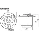 Schockabsorbierende Halterung mit XLR-Buchse XLR-703JSM