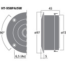 Ringradiator-Hochtöner, 30 W, 8 Ω HT-958PA/SW