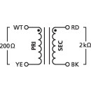 Audio-Übertrager 1:1 für Mikrofonsignale, NTE-1