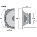 Tiefmitteltöner, 20 W, 8 Ω (/8) und 4 Ω (/4) SP-45/8