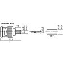 BNC-Crimpstecker, 50 Ω UG-88/UCR58