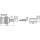 BNC-Crimpstecker, 75 Ω UG-88/UCR