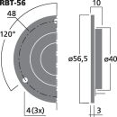 Hi-Fi-Bändchen-Hochtöner, 10 W, 4 Ω RBT-56