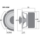 Hi-Fi-Breitbandlautsprecher, 20 W, 8 Ω SPX-32M