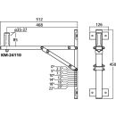 Wandhalter für PA-Boxen KM-24110