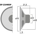 Miniatur-Einbaulautsprecher SP-23/4RDP