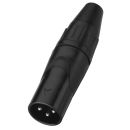 XLR-Stecker, 3-polig XLR-823/P/SW