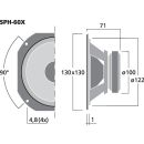 Breitbandlautsprecher, 30 W, 8 Ω SPH-60X