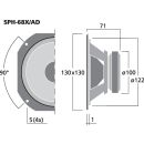 Breitbandlautsprecher, 30 W, 8 Ω SPH-68X/AD