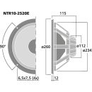 PA-Tiefmitteltöner, 250 W, 8 Ω NTR10-2520E