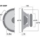 Tieftöner, 100 W, 8 Ω SP-300P